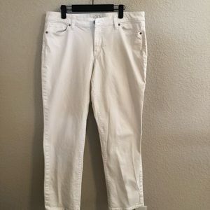 LOFT Jeans White Curvy Straight Leg Size 14  Size 32